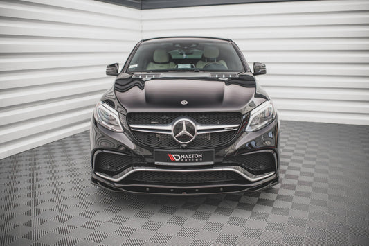 Frontlippe V.2 passend für Mercedes GLE Coupe / SUV 63 AMG C292 / W166 schwarz Hochglanz