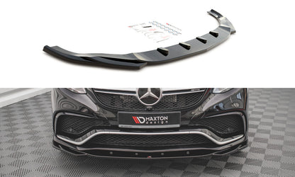 Frontlippe V.2 passend für Mercedes GLE Coupe / SUV 63 AMG C292 / W166 schwarz Hochglanz