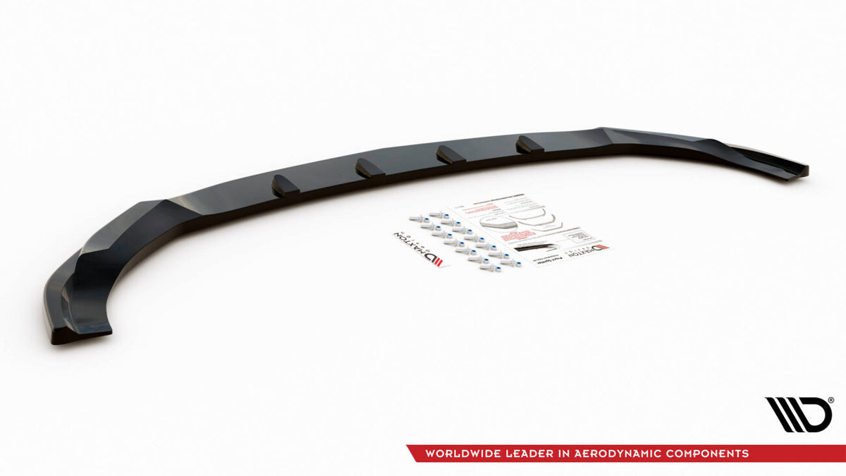 Frontlippe V.2 passend für Mercedes GLE Coupe / SUV 63 AMG C292 / W166 schwarz Hochglanz