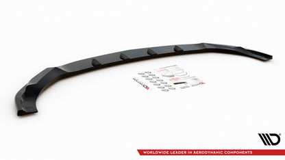 Frontlippe V.2 passend für Mercedes GLE Coupe / SUV 63 AMG C292 / W166 schwarz Hochglanz