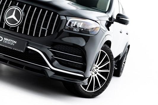 Frontlippe V.2 passend für Mercedes GLS AMG-Line X167 schwarz Hochglanz