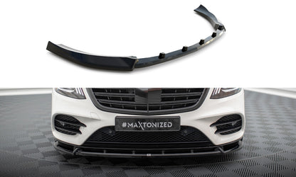 Frontlippe V.2 passend für Mercedes S AMG-Line W222 FL schwarz Hochglanz