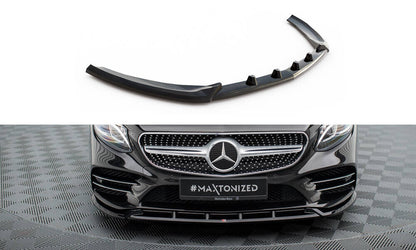 Frontlippe V.2 passend für Mercedes S Coupe AMG-Line C217 FL schwarz Hochglanz