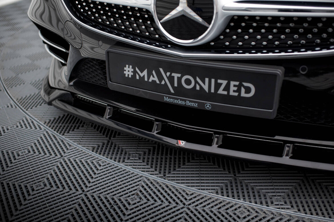 Frontlippe V.2 passend für Mercedes S Coupe AMG-Line C217 FL schwarz Hochglanz
