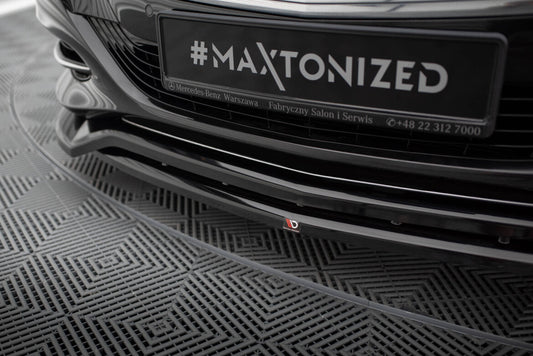 Frontlippe V.2 passend für Mercedes S W222 schwarz Hochglanz