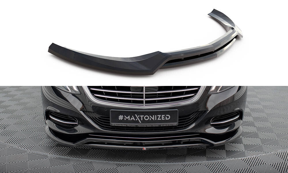 Frontlippe V.2 passend für Mercedes S W222 schwarz Hochglanz
