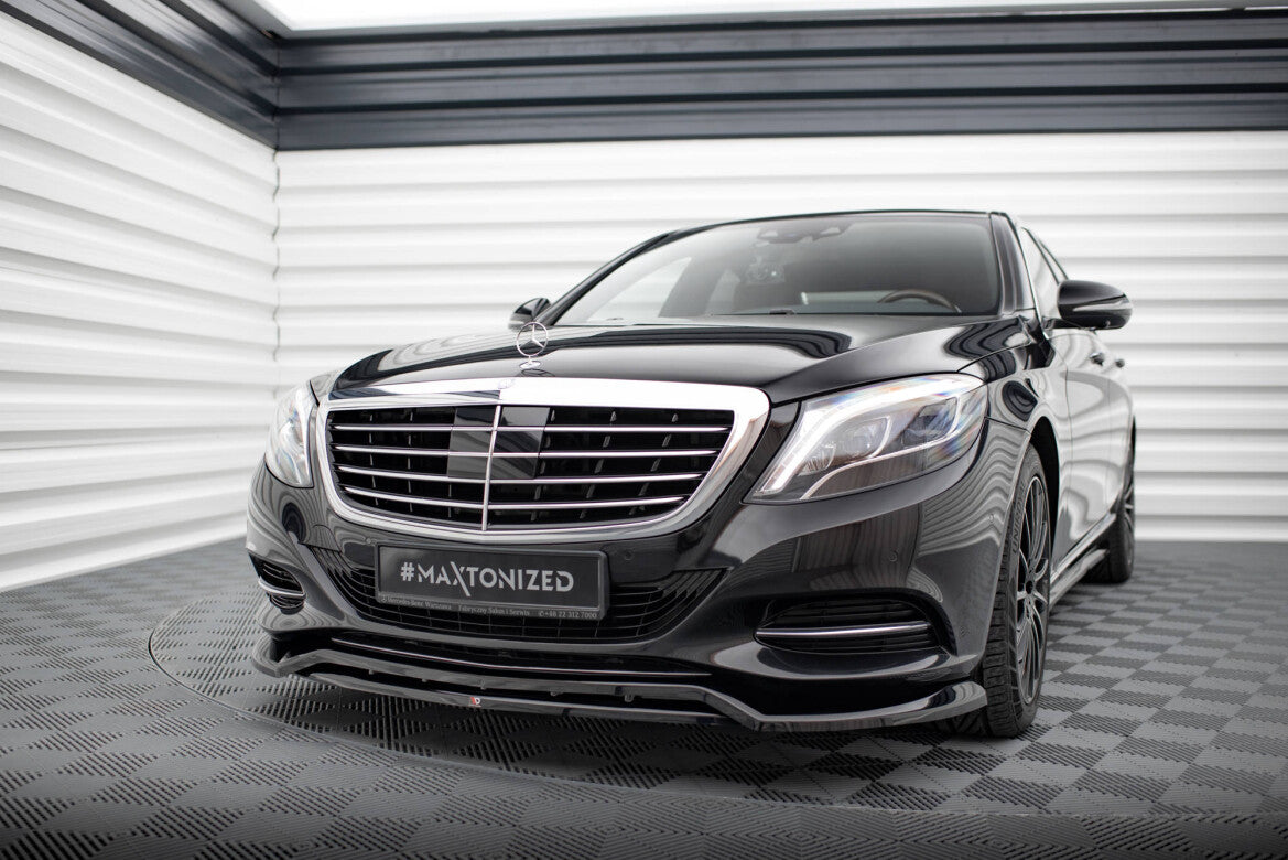 Frontlippe V.2 passend für Mercedes S W222 schwarz Hochglanz