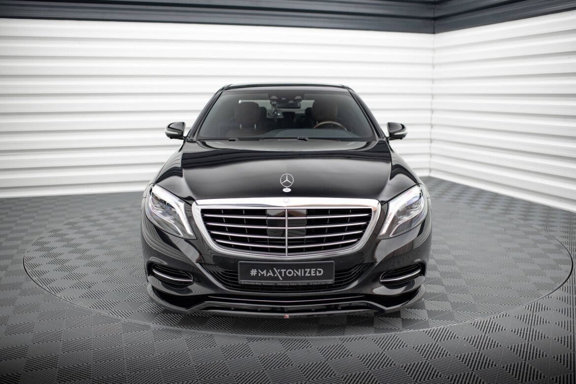 Frontlippe V.2 passend für Mercedes S W222 schwarz Hochglanz