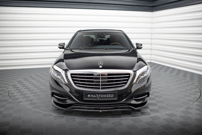 Frontlippe V.2 passend für Mercedes S W222 schwarz Hochglanz
