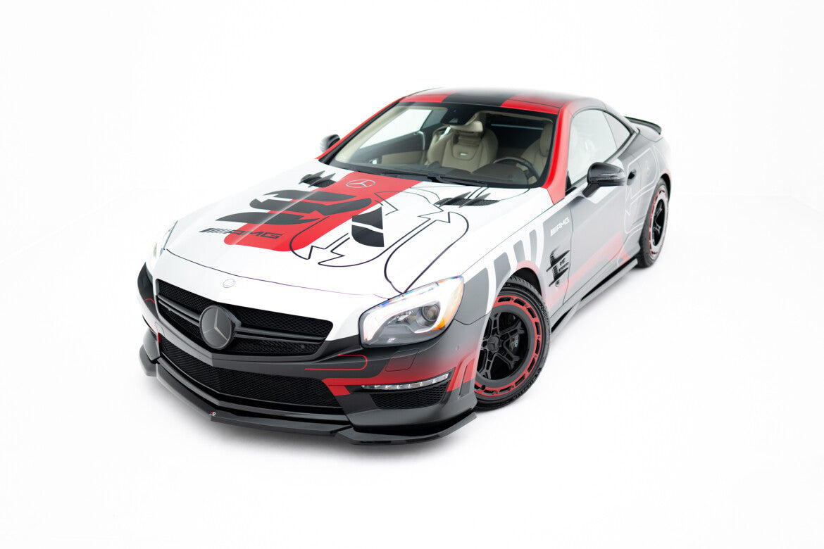 Frontlippe V.2 passend für Mercedes SL 63 AMG R231 schwarz Hochglanz