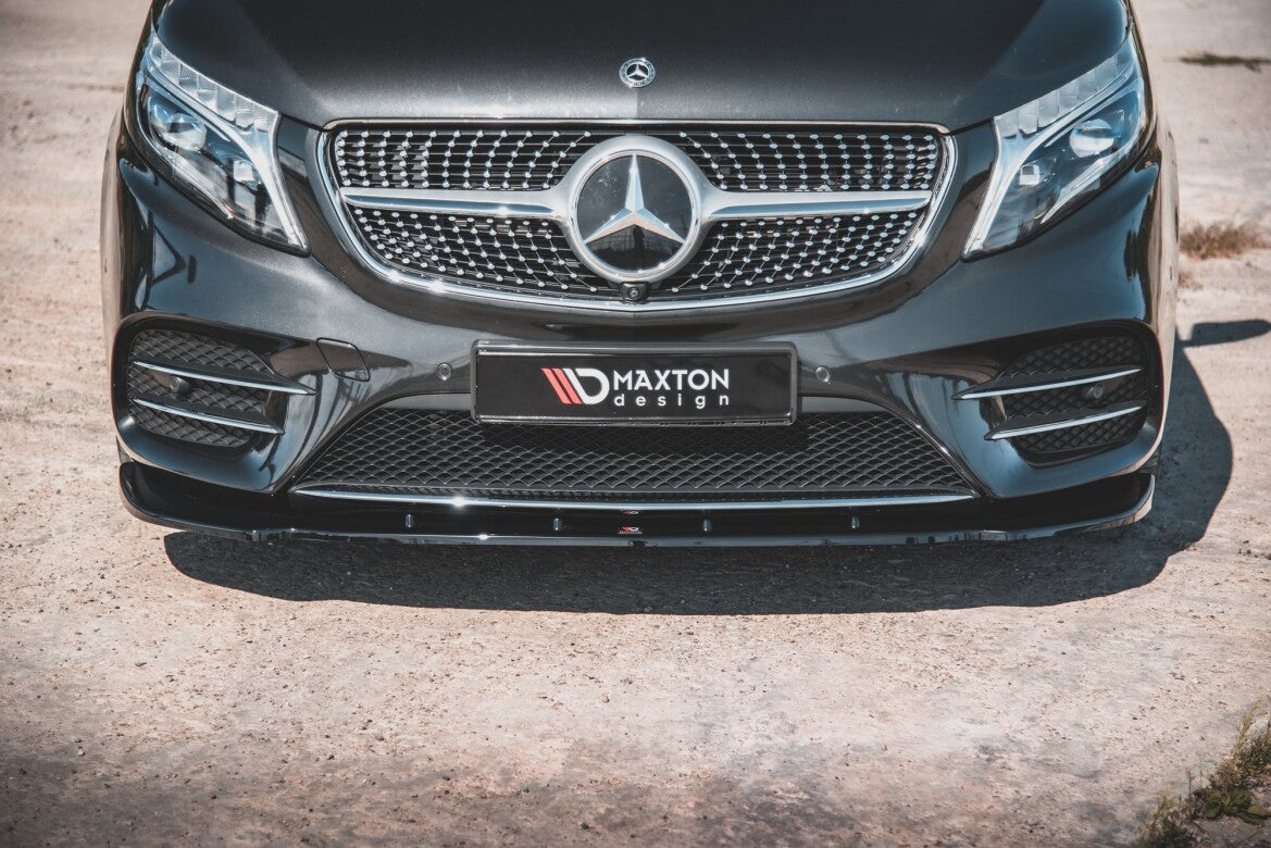 Frontlippe V.2 passend für Mercedes V-Klasse AMG-Line W447 schwarz Hochglanz