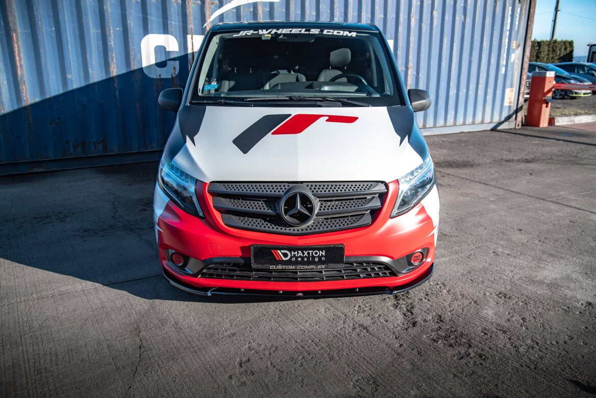 Frontlippe V.2 passend für Mercedes Vito W447 FL schwarz Hochglanz