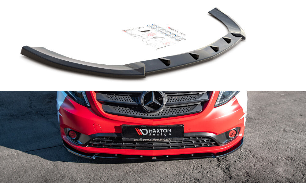 Frontlippe V.2 passend für Mercedes Vito W447 FL schwarz Hochglanz