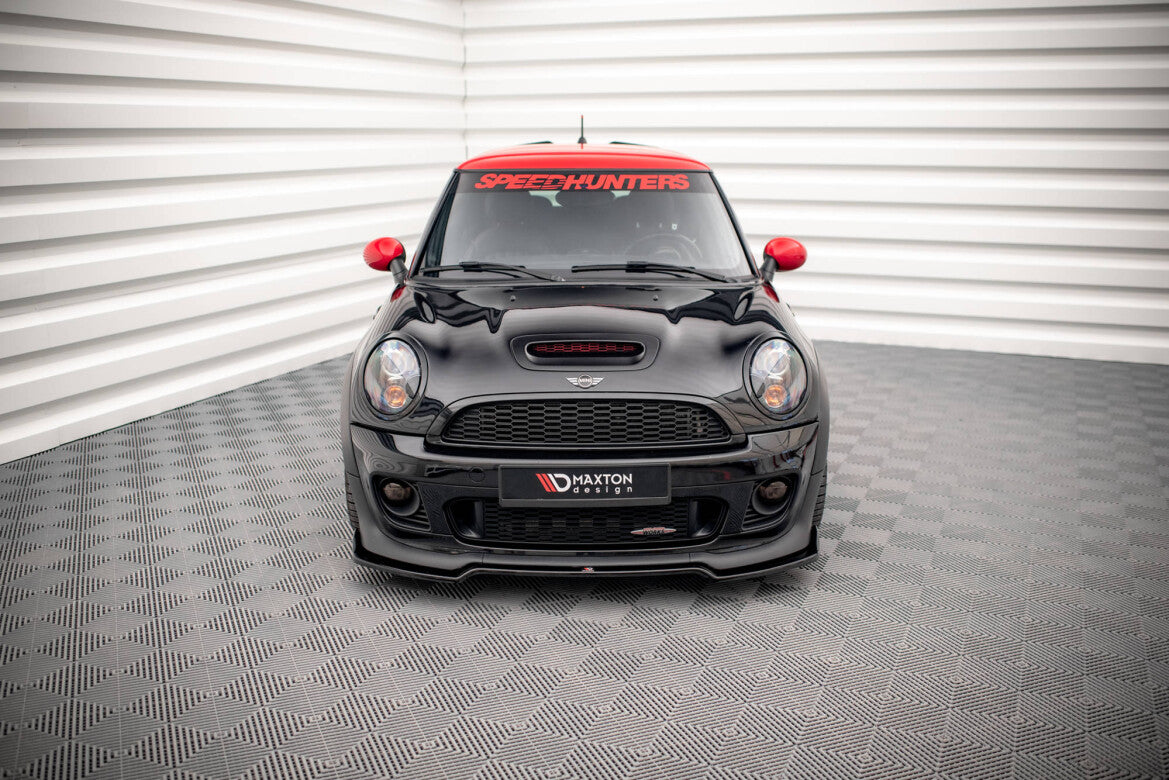 Frontlippe V.2 passend für Mini Cooper John Cooper Works R56 schwarz Hochglanz