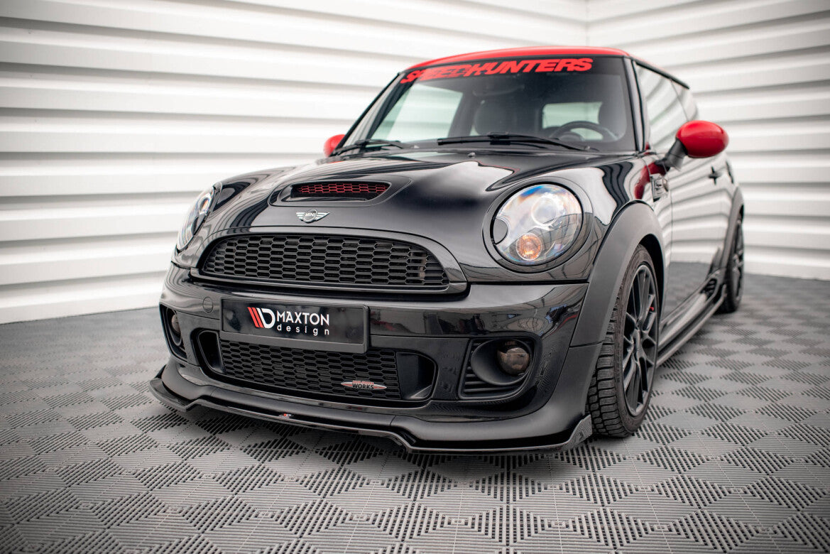 Frontlippe V.2 passend für Mini Cooper John Cooper Works R56 schwarz Hochglanz