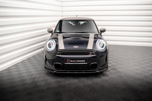 Frontlippe V.2 passend für Mini Cooper S F56 FL schwarz Hochglanz