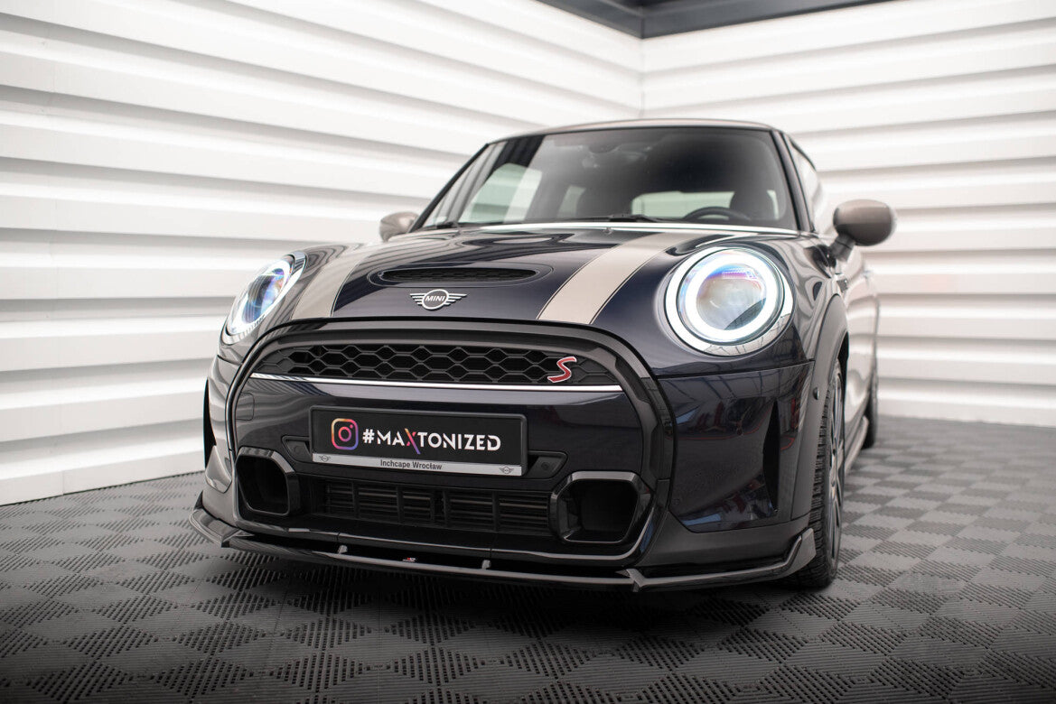 Frontlippe V.2 passend für Mini Cooper S F56 FL schwarz Hochglanz