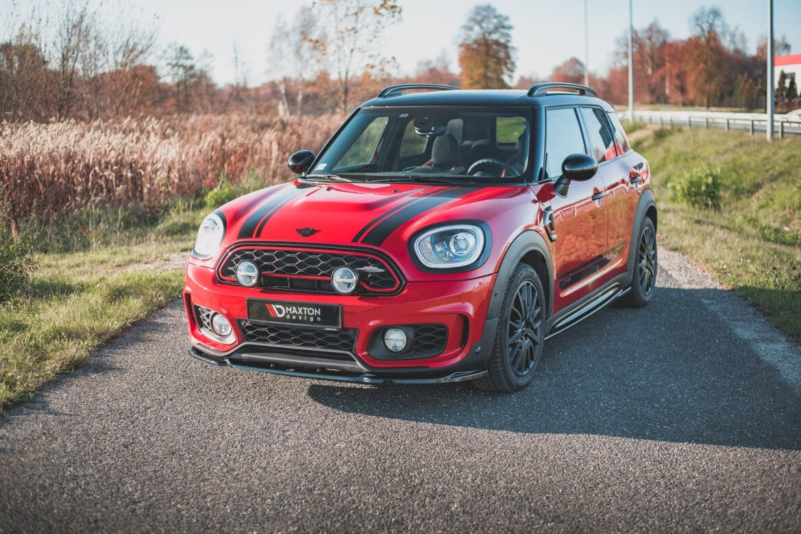 Frontlippe V.2 passend für Mini Countryman Mk2 F60 JCW schwarz Hochglanz