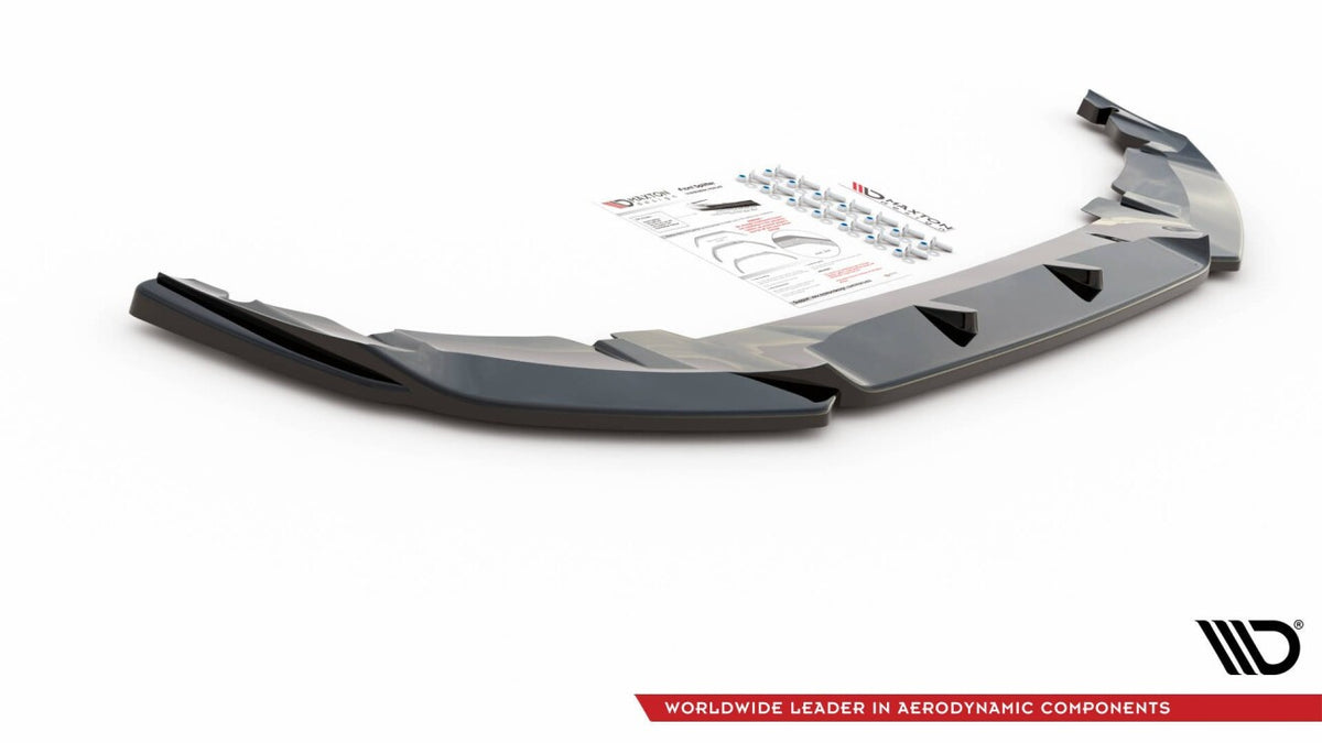 Frontlippe V.2 passend für Mini Countryman Mk2 F60 JCW schwarz Hochglanz