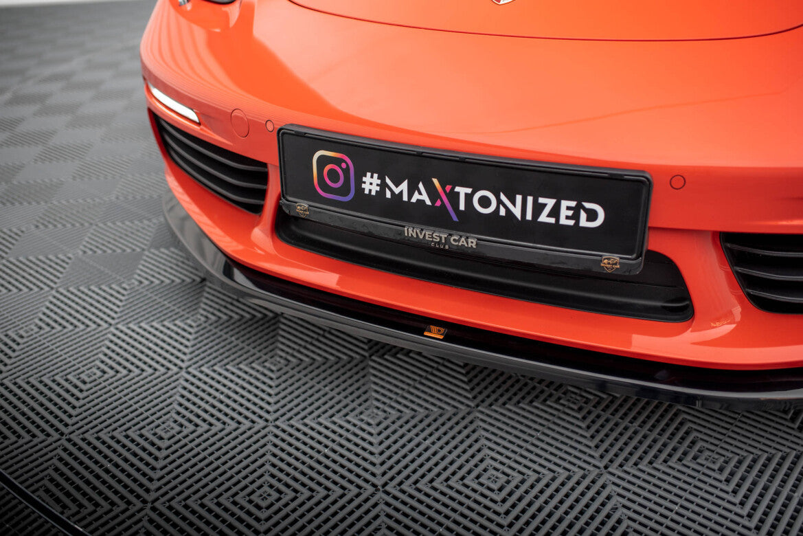 Frontlippe V.2 passend für Porsche 718 Cayman 982c schwarz Hochglanz