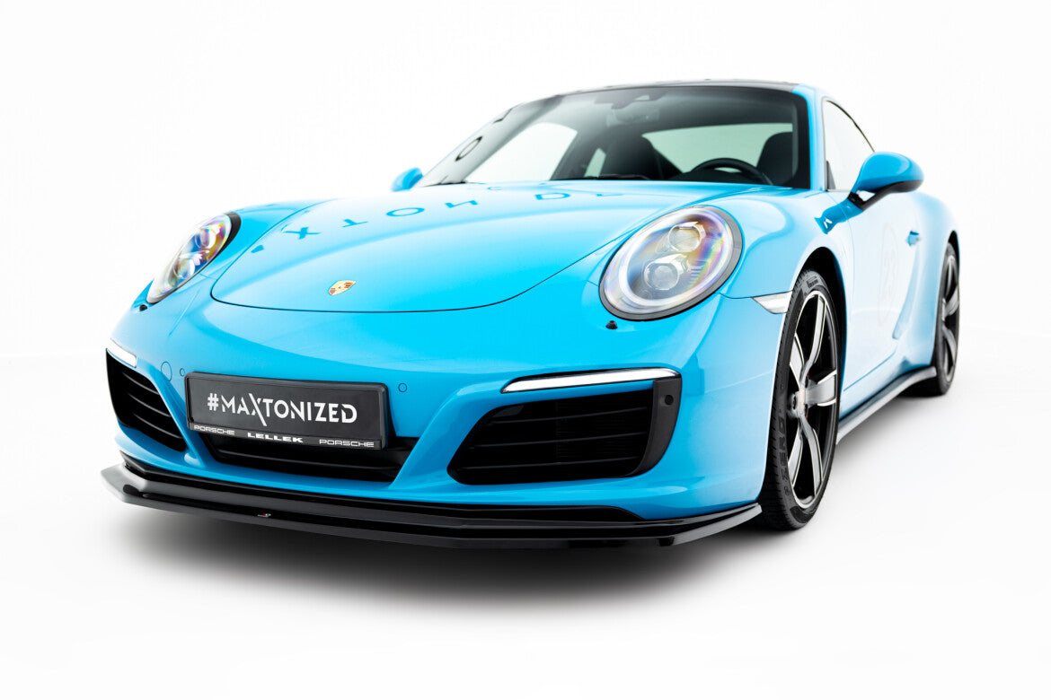 Frontlippe V.2 passend für Porsche 911 Carrera 991 FL schwarz Hochglanz