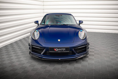 Frontlippe V.2 passend für Porsche 911 Carrera Aero / Carrera GTS 992 schwarz Hochglanz