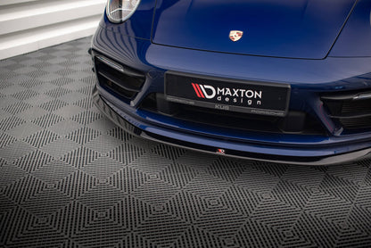 Frontlippe V.2 passend für Porsche 911 Carrera Aero / Carrera GTS 992 schwarz Hochglanz