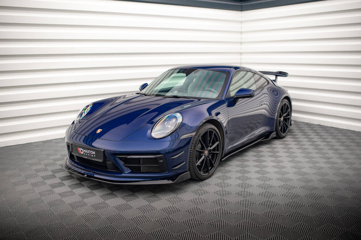 Frontlippe V.2 passend für Porsche 911 Carrera Aero / Carrera GTS 992 schwarz Hochglanz