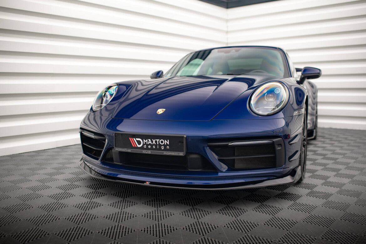 Frontlippe V.2 passend für Porsche 911 Carrera Aero / Carrera GTS 992 schwarz Hochglanz