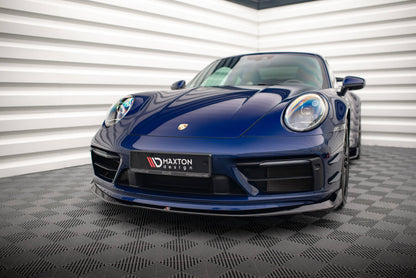 Frontlippe V.2 passend für Porsche 911 Carrera Aero / Carrera GTS 992 schwarz Hochglanz