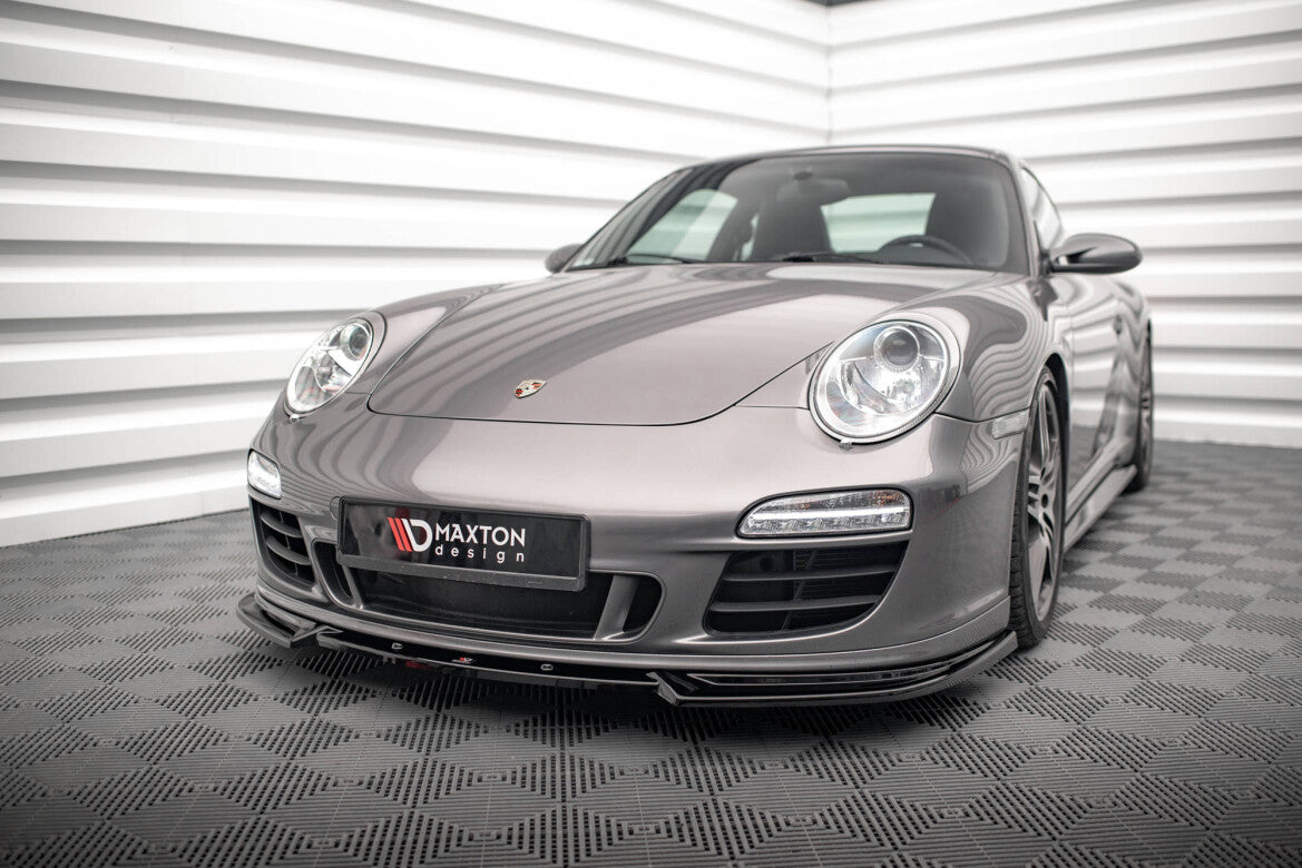 Frontlippe V.2 passend für Porsche 911 Carrera GTS 997 FL schwarz Hochglanz