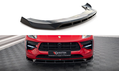 Frontlippe V.2 passend für Porsche Macan GTS / Sport Design Mk1 FL schwarz Hochglanz