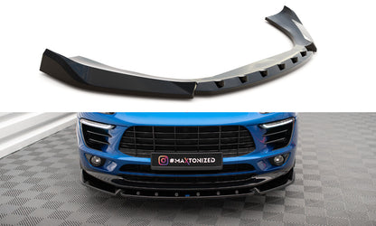 Frontlippe V.2 passend für Porsche Macan Mk1 schwarz Hochglanz