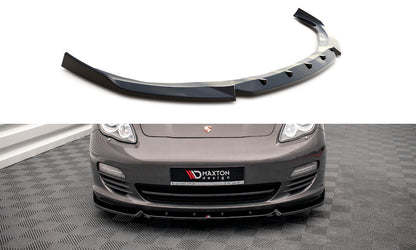 Frontlippe V.2 passend für Porsche Panamera / Panamera Diesel 970 schwarz Hochglanz