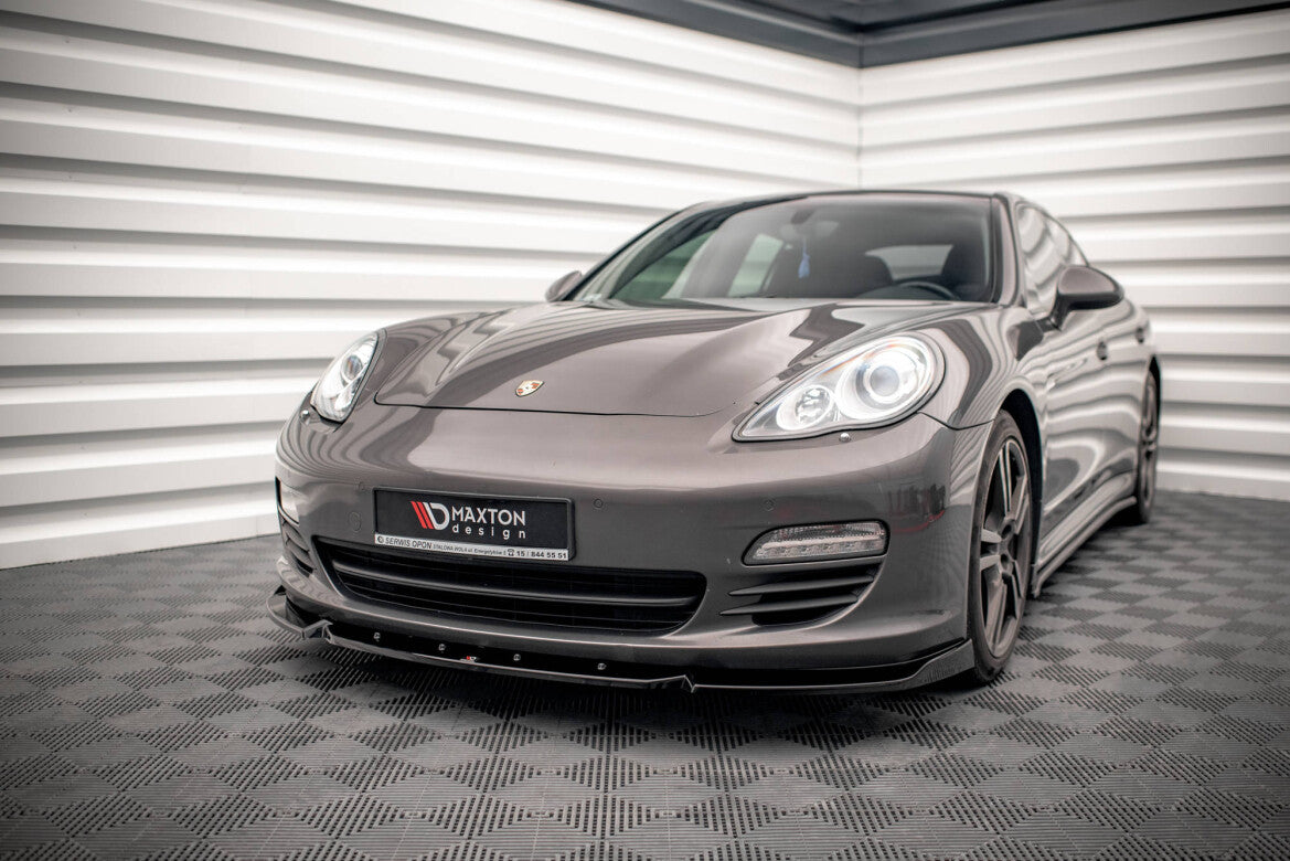 Frontlippe V.2 passend für Porsche Panamera / Panamera Diesel 970 schwarz Hochglanz