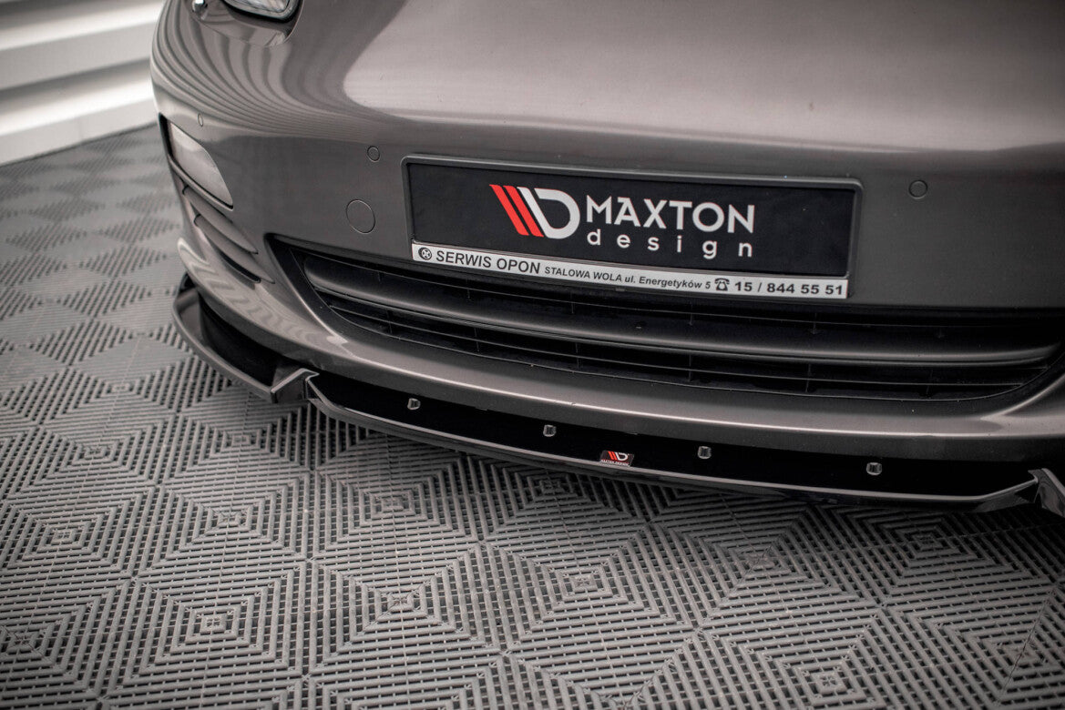 Frontlippe V.2 passend für Porsche Panamera / Panamera Diesel 970 schwarz Hochglanz