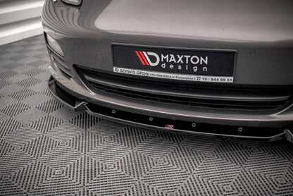 Frontlippe V.2 passend für Porsche Panamera / Panamera Diesel 970 schwarz Hochglanz