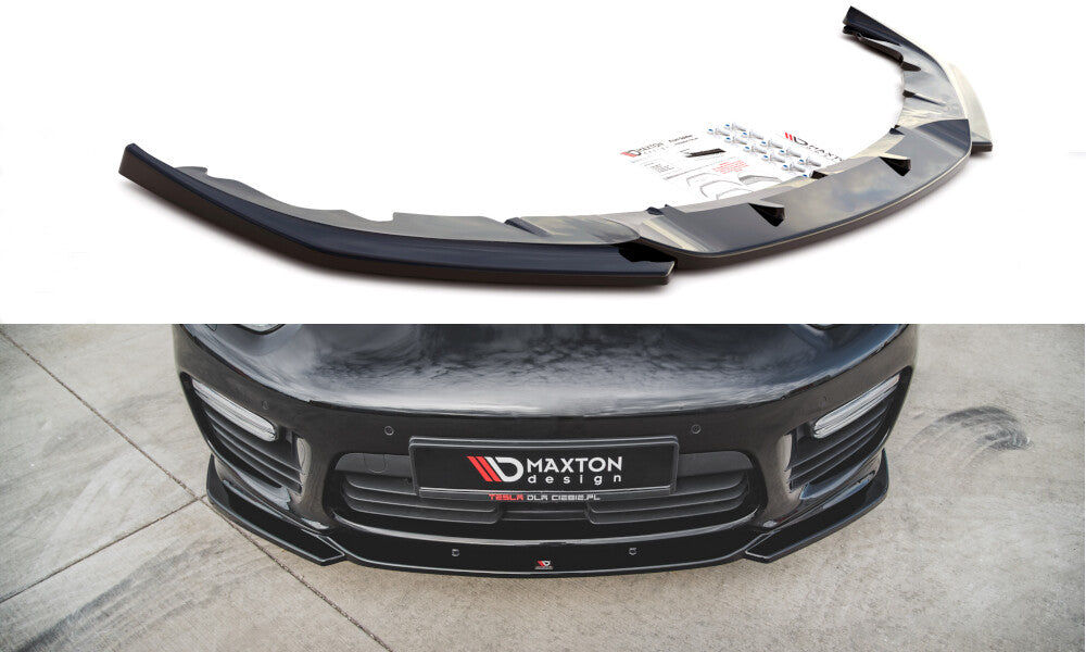 Frontlippe V.2 passend für Porsche Panamera Turbo 970 FL schwarz Hochglanz