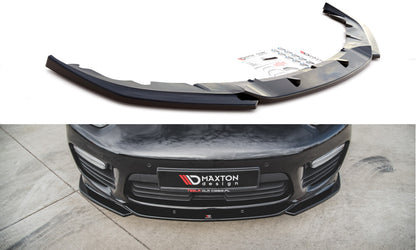 Frontlippe V.2 passend für Porsche Panamera Turbo 970 FL schwarz Hochglanz