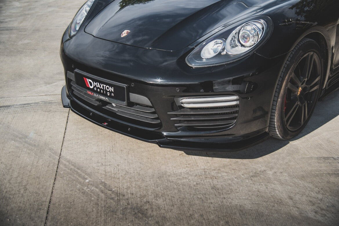 Frontlippe V.2 passend für Porsche Panamera Turbo 970 FL schwarz Hochglanz