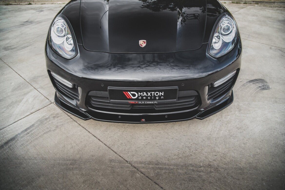 Frontlippe V.2 passend für Porsche Panamera Turbo 970 FL schwarz Hochglanz