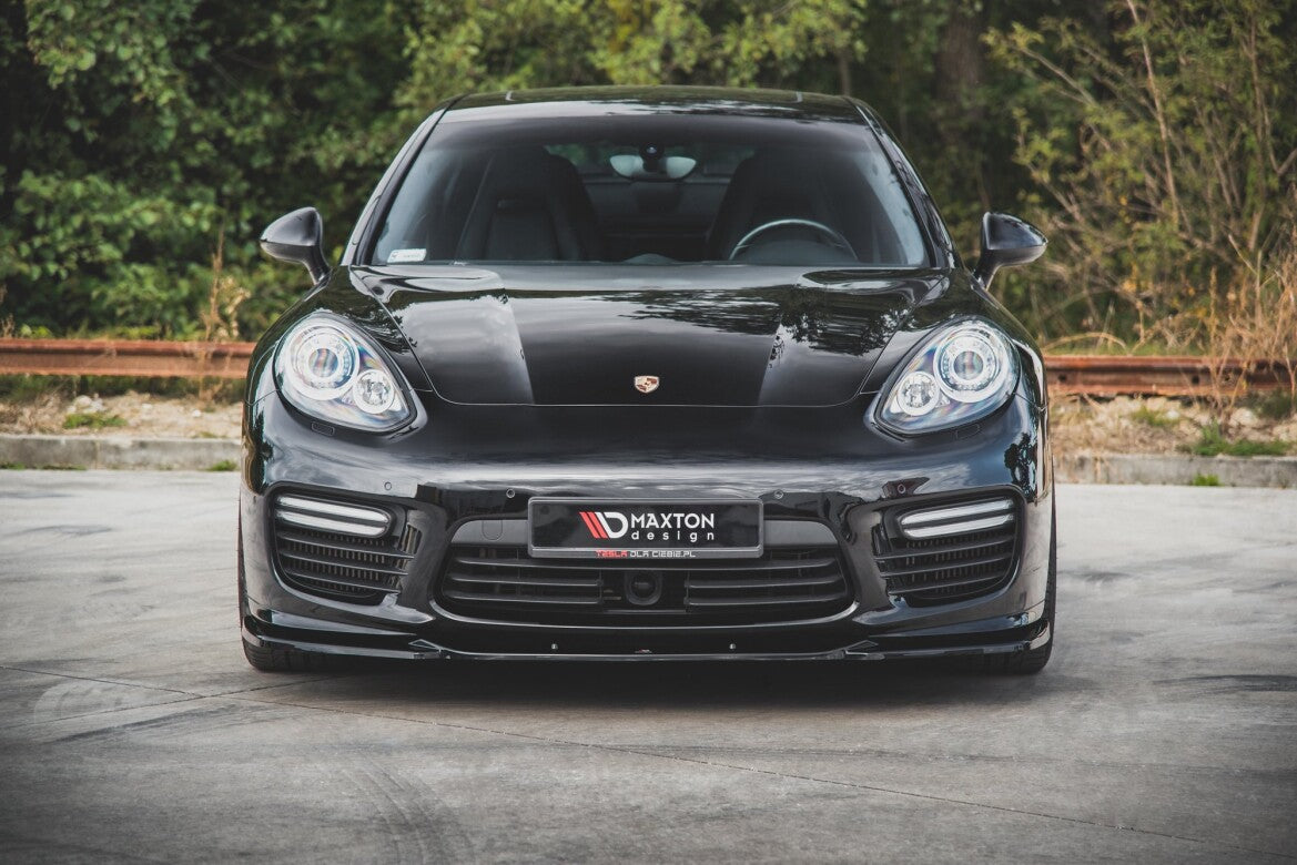 Frontlippe V.2 passend für Porsche Panamera Turbo 970 FL schwarz Hochglanz
