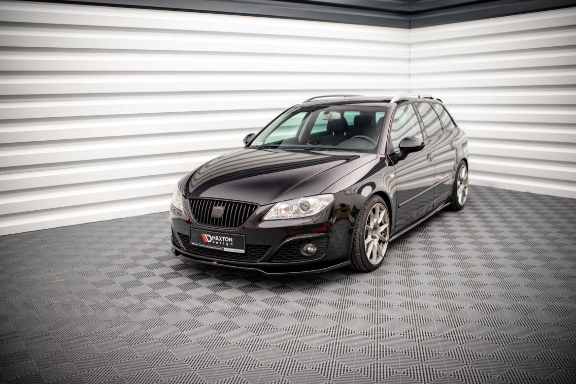 Frontlippe V.2 passend für Seat Exeo schwarz Hochglanz