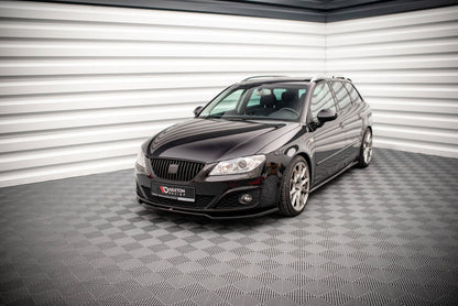 Frontlippe V.2 passend für Seat Exeo schwarz Hochglanz