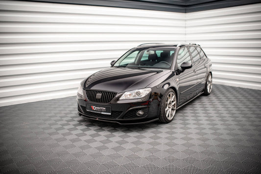 Frontlippe V.2 passend für Seat Exeo schwarz Hochglanz