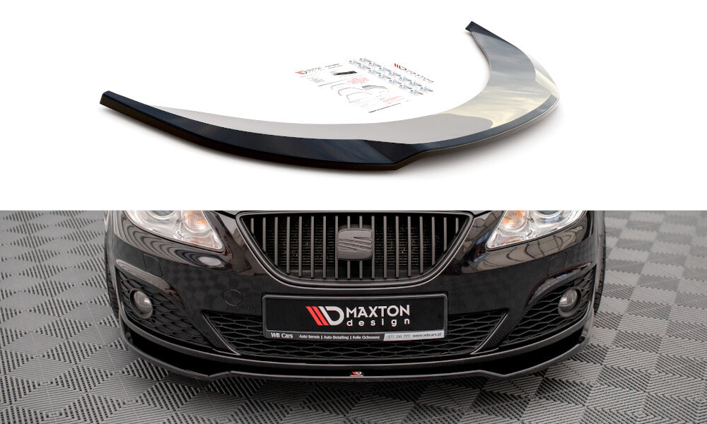 Frontlippe V.2 passend für Seat Exeo schwarz Hochglanz