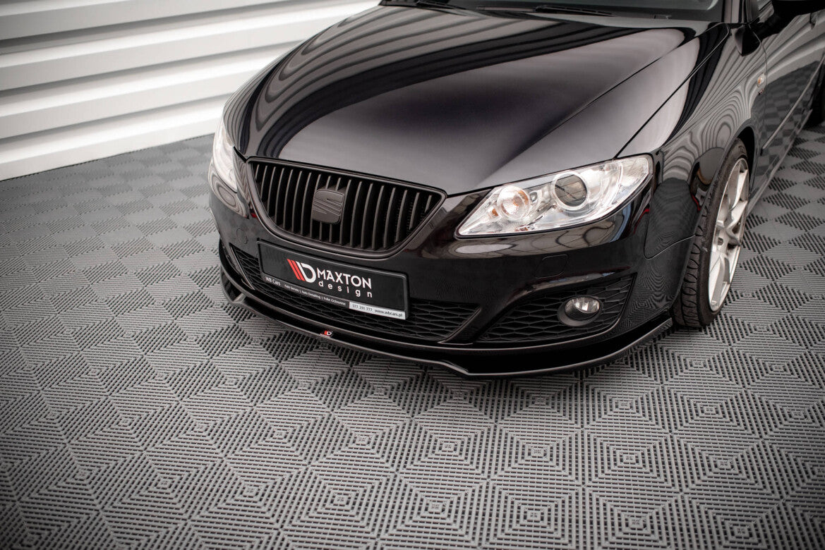 Frontlippe V.2 passend für Seat Exeo schwarz Hochglanz