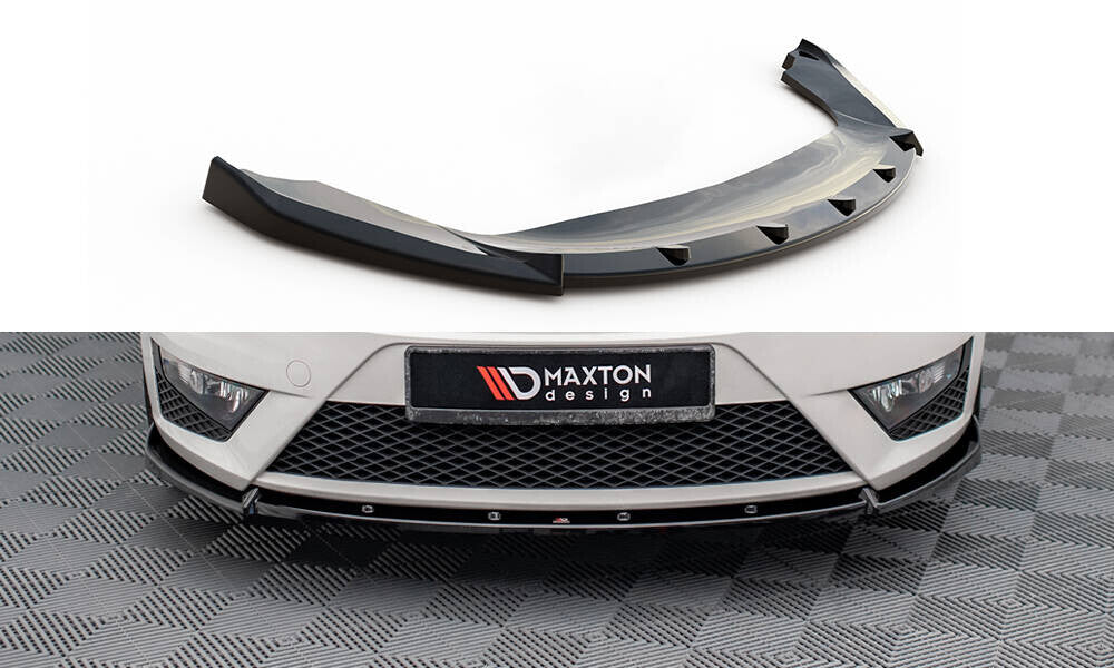 Frontlippe V.2 passend für Seat Ibiza FR SC Mk4 FL schwarz Hochglanz