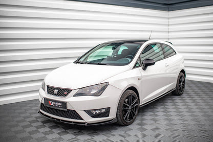 Frontlippe V.2 passend für Seat Ibiza FR SC Mk4 FL schwarz Hochglanz