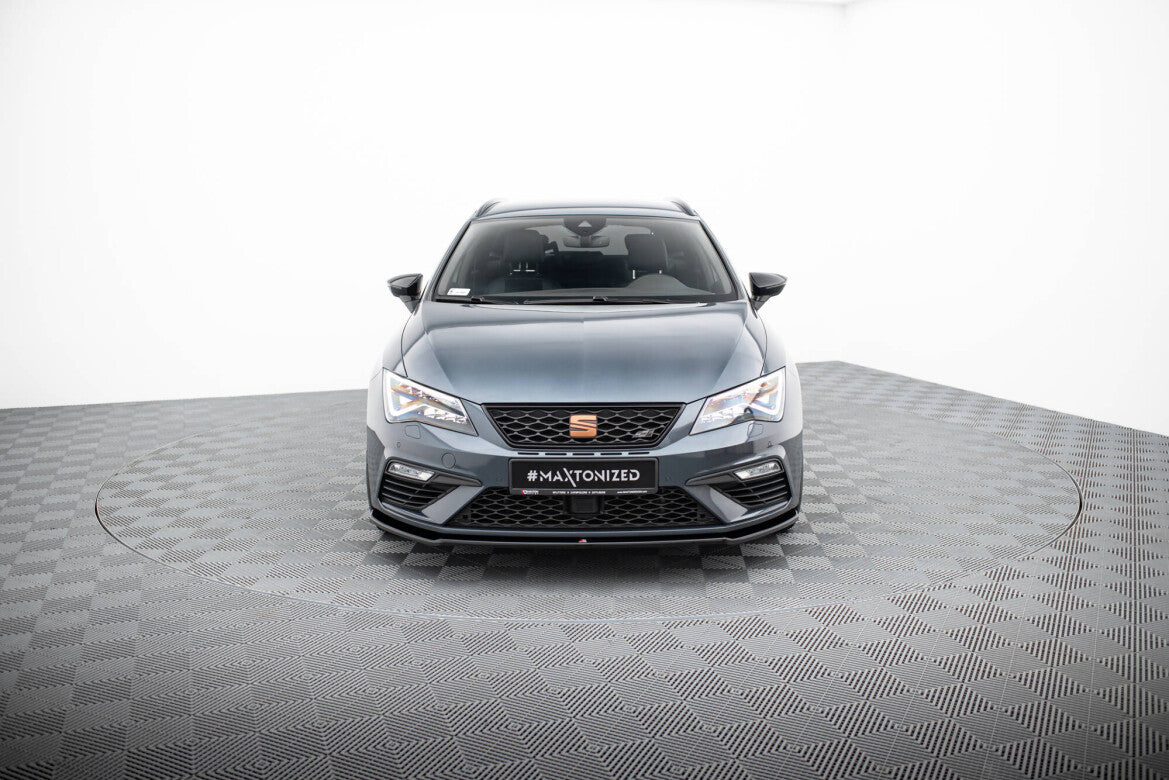 Frontlippe V.2 passend für Seat Leon CUPRA / FR Mk3 FL schwarz Hochglanz